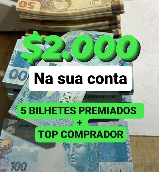 SORTEIO $2.000 MIL NO PIX